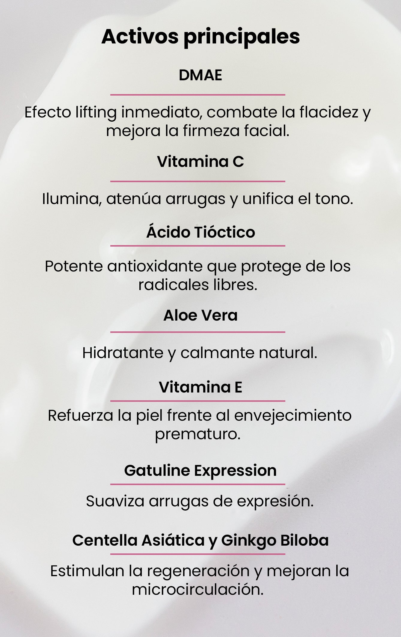Activos principales