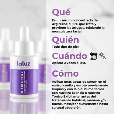 Btox Relax. El sérum más eficaz para las arrugas | 30ml