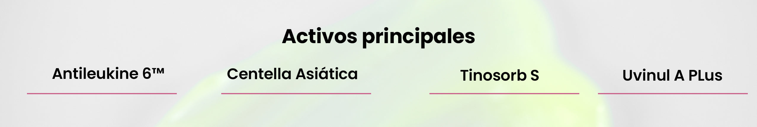 Activos principales